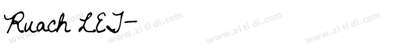 Ruach LET字体转换